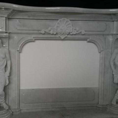 Marble fireplace